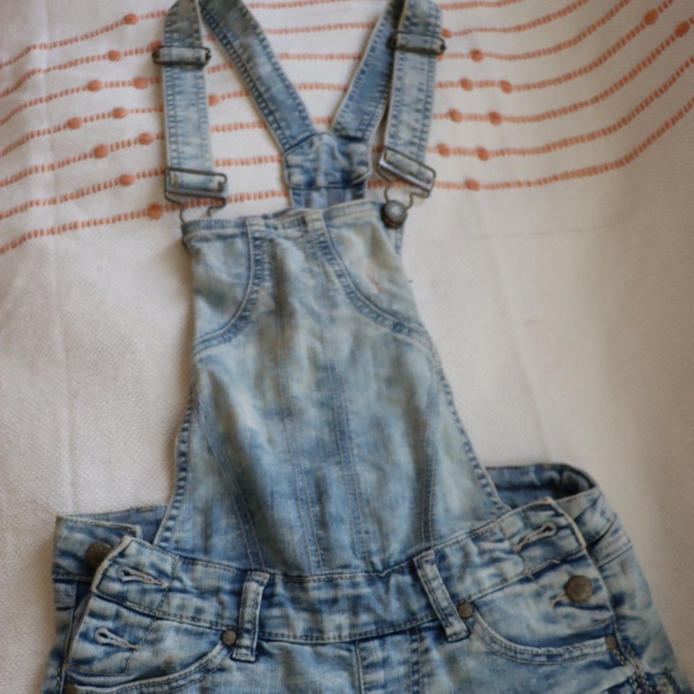 Bluespice denim overalls shorts